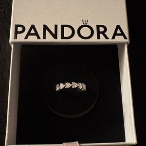 Band of Clear Hearts Ring